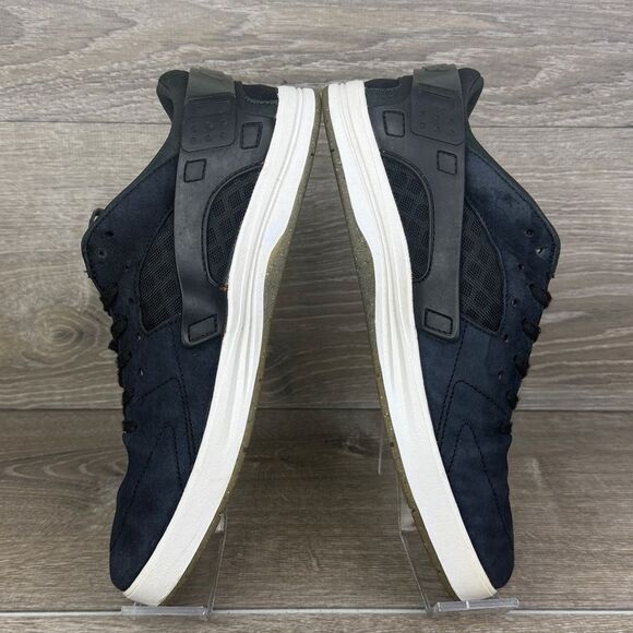 Nike SB Eric Koston Huarache Men\'s Sz 10 Navy Suede White Low Skateboard Sneaker